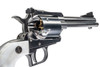 Marushin Super Blackhawk Gas Revolver (4.62inch, White Pearl Grip, X Cartridge Series) - Silver