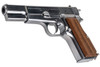 Marushin Browning Hi-Power Commercial Model Gun - Silver with Wood Grip