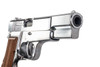 Marushin Browning Hi-Power Commercial Model Gun - Silver with Wood Grip