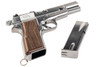 Marushin Browning Hi-Power Military Model Gun - Silver with Wood Grip