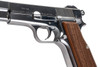Marushin Browning Hi-Power Canadian Model Gun - Silver with Wood Grip