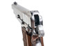 Marushin Browning Hi-Power Canadian Model Gun - Silver with Wood Grip