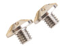 Dr. Black Stainless Steel Custom Grip Screw for Aluminum Grip - Type B (2pcs/set) - Silver