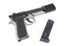 Tanaka 92FS Professional Comp Evolution 2 Heavyweight Model Gun w/ Suppressor (LEON's Gun) - Two Tone