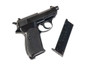 WE P38 Shorty Airsoft GBB Airsoft Pistol w/ Silencer - Black