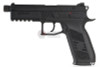KJ Works ASG CZ P-09 Duty (ASG Licensed) GBB Airsoft Pistol (Threaded Barrel) - Black