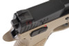 KJ Works ASG CZ P-09 Duty CO2 Airsoft Pistol (Threaded Barrel Version)(ASG Licensed) - TAN
