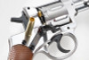 WinGun Airsoft Revolver CO2 721 Nagant M1895 (4 inch, Brown Grip, 6mm Version) - Silver