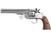 WinGun Break Top Major 3 1877 Airsoft Revolver CO2 793 (Brown Grip, 6mm Version) - Silver