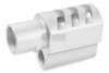 5KU 1911 Punisher Compensator For Tokyo Marui 1911 Style 2 - Silver