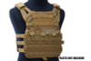 Crye Precision (By ZShot) Jumpable Plate Carrier JPC 2.0 w/ Flat M4 Molle Front Flap (M Size / Coyote Brown)