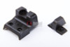 Crusader VFC VP9 GBB Airsoft High Front & Rear Sight Set - Steel