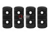 GK Tactical MLOK Picatinny Rail Sections (Nylon, 4pcs / Set) - Black