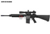 ARES SR25-M110 Airsoft M4 AEG Sniper - Black (Licensed by Knight's)