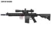 ARES SR25-M110K Airsoft M4 AEG Sniper - Black (Licensed by Knight's)