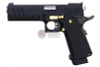 AW Custom HX21 Double Barrel Hi Capa 1911 GBB Airsoft Pistol - Black