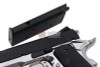 AW Custom NE10 1911 Officer Size GBB Airsoft Pistol - Black Slide / Silver Frame