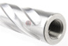 COWCOW Technology Tornado Stainless Steel Threaded Outer Barrel for Tokyo Marui Hi-Capa 5.1 GBB Series (.45 marking) - Silver