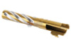 COWCOW Technology Tornado Stainless Steel Threaded Outer Barrel for Tokyo Marui Hi-Capa 5.1 GBB Series (.45 marking) - Gold