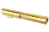 COWCOW Technology Stainless Steel Threaded Outer Barrel for Tokyo Marui Hi-Capa 4.3 GBB Series (.45 marking) - Gold