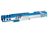 Gunsmith Bros CNC Aluminum Shuey Custom Open Tokyo Marui Hi Capa 5.1 GBB - Blue 2 Tone