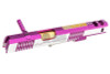 Gunsmith Bros CNC Aluminum IMM Curve Top Rhombus Open Slide Set for Tokyo Hi-Capa Series - 2 Tone Purple