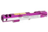 Gunsmith Bros CNC Aluminum IMM Rhombus Outline Open Slide Set for Tokyo Hi-Capa Series - 2 Tone Purple