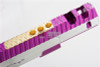 Gunsmith Bros CNC Aluminum IMM Rhombus Outline Open Slide Set for Tokyo Hi-Capa Series - 2 Tone Purple