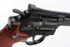 WinGun Airsoft Revolver CO2 703 (8 inch, Brown Grip, 6mm Version) - Black