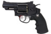 WinGun Airsoft Revolver CO2 708 (2.5 inch, Black Grip, 6mm Version) - Black