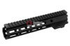 Z-Parts MK16 Rail (Aluminum, 9.3 inch with Barrel Nut) for Tokyo Marui MWS GBBR Airsoft - Black