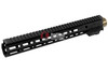 Z-Parts MK16 Rail (Aluminum, 13.5 inch with Barrel Nut) for Tokyo Marui MWS GBBR Airsoft - Black