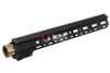 Z-Parts MK16 Rail (Aluminum, 13.5 inch with Barrel Nut) for Tokyo Marui MWS GBBR Airsoft - Black
