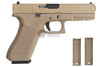 WE Model 17 GEN 5 Green Gas Airsoft Pistol - Tan