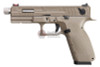 KJ Works KP-13F Full Auto Metal Slide CO2 GBB Airsoft Pistol - TAN