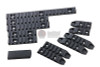 G&P M-lok / Keyomd Rail Cover Set - Black