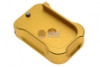 COWCOW Technology Aluminum CNC Tactical G Magbase for Tokyo Marui G-Series GBB Pistol - Gold