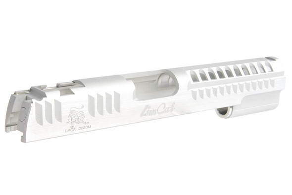 Gunsmith Bros Limcat Multic Cuts Standard Single Slide for Tokyo Marui Hi-Capa GBB - Silver