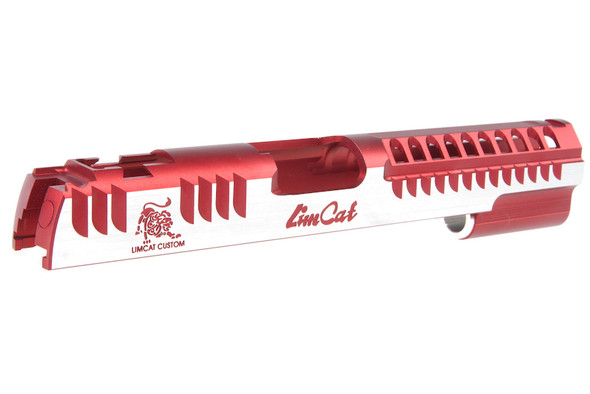 Gunsmith Bros Limcat Multic Cuts Standard Single Slide for Tokyo Marui Hi-Capa GBB - Red 2 Tone
