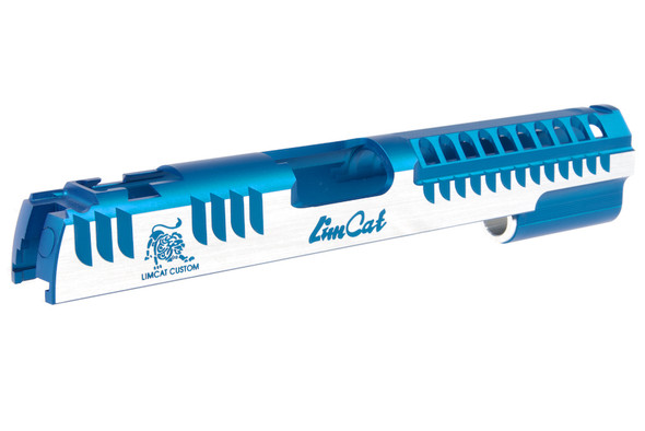 Gunsmith Bros Limcat Multic Cuts Standard Single Slide for Tokyo Marui Hi-Capa GBB - Blue 2 Tone