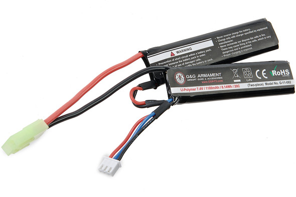 G&G Lipo Battery G-Power 7.4v 1100mAh (Tamiya Plug)