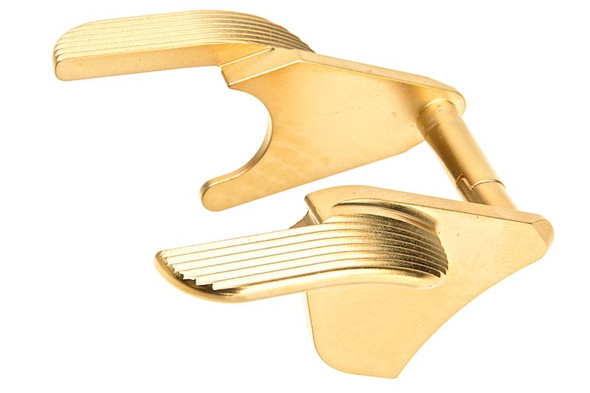 Airsoft Masterpiece Hi Capa Thumb Safety (Type 3 - SV Style, Steel) - Gold
