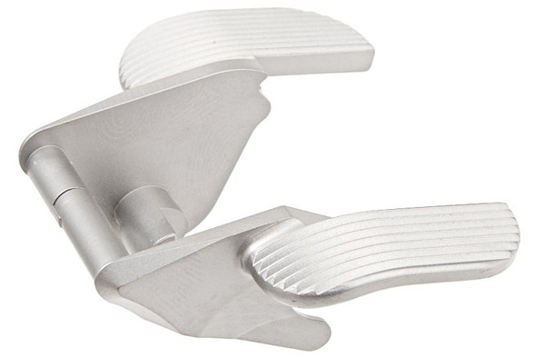 Airsoft Masterpiece Hi Capa Thumb Safety (Type 4, Steel) - Matt Silver