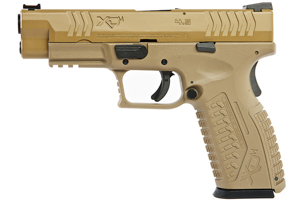 WE XDM 4.5 inch Green Gas Airsoft Pistol (Licensed by Springfield Armory) - Tan