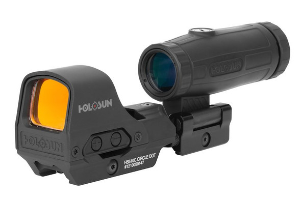 Holosun 510C Reflex Circle Dot Sight w/ HM3X (3x Mangifier, HS Series)