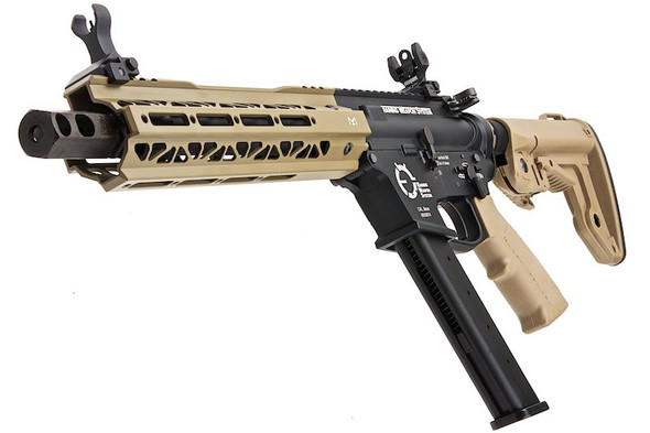 King Arms TWS 9mm Carbine Airsoft M4 GBB Rifle - DE