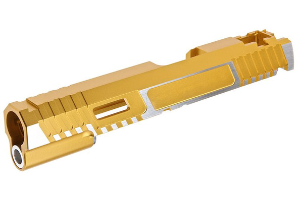 Gunsmith Bros TTI Single Slide for Tokyo Marui Hi-Capa GBB Pistol - Gold 2 Tone