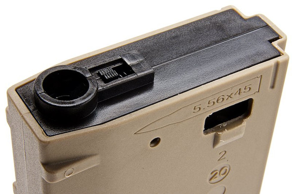 DMAG M4 Magazine (D-DAY)(30/130 rounds DMAG, Variable Capacity EMM AEG Magazine) - TAN