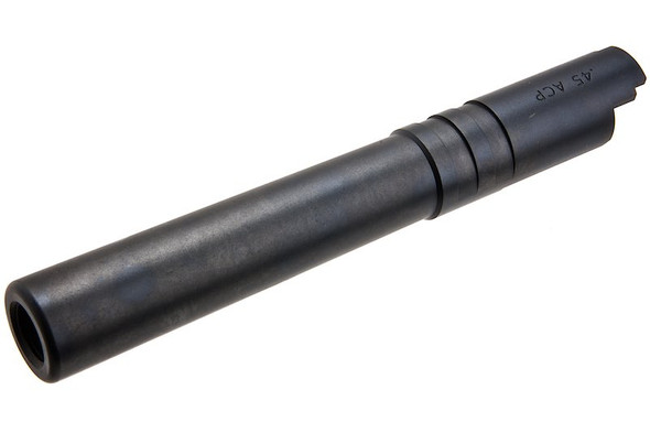 Airsoft Masterpiece Hi Capa Outer Barrel .45 ACP Threaded Fix (11mm CW) - Black