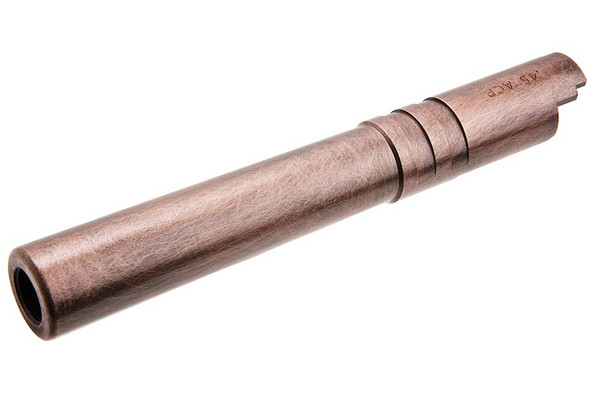 Airsoft Masterpiece Hi Capa Outer Barrel .45 ACP Threaded Fix (11mm CW) - Copper